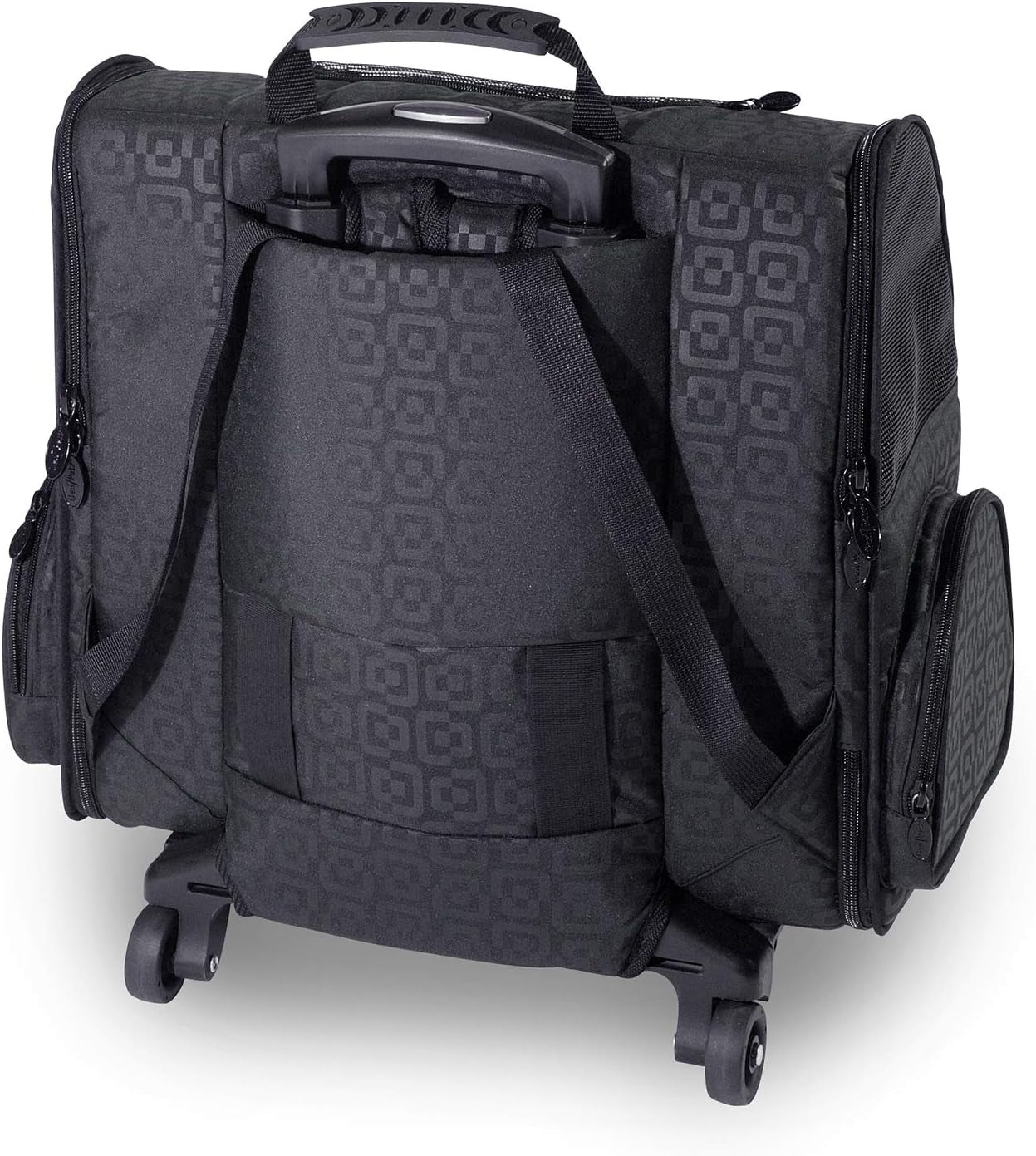 Dog Carrier - Medium Black Roller Bag Pet Carrier