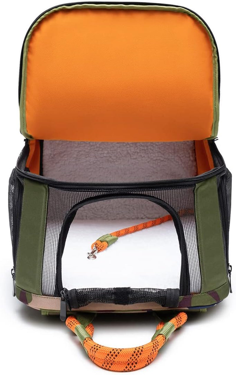 Airline-Compliant Pet Backpack | Includes Laptop Storage | for Pets up to 25Lbs
