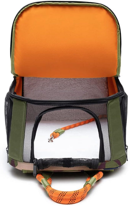 Airline-Compliant Pet Backpack | Includes Laptop Storage | for Pets up to 25Lbs
